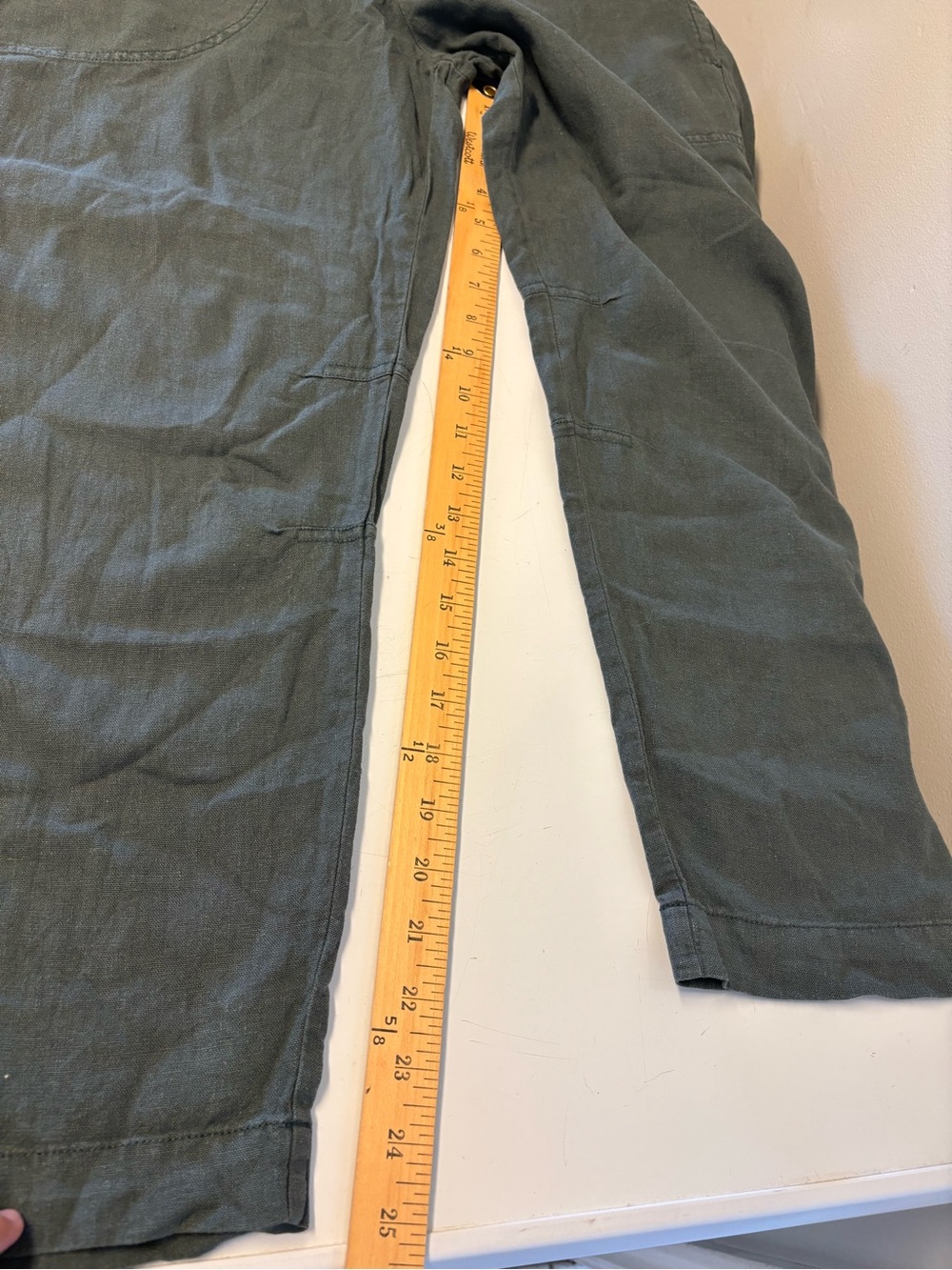 Pilcro The Reese Smocked Barrel Linen Blend Pants Women’s Size Medium - Picture 11 of 11